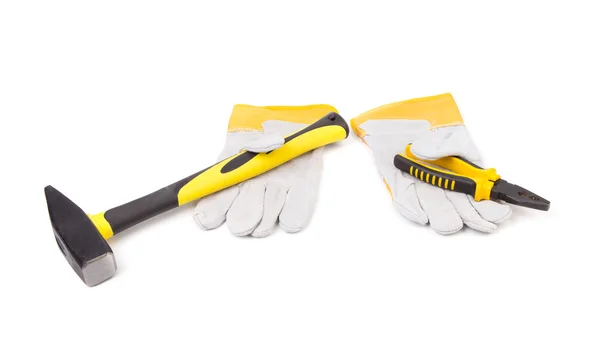 Handskar och verktyg. — Stockfoto
