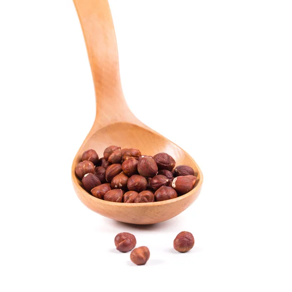 Spoon with nuts. — Stock Photo, Image