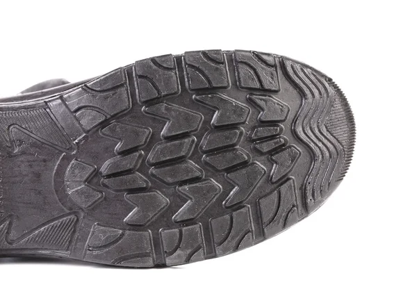 Black rubber shoe sole Stock Image