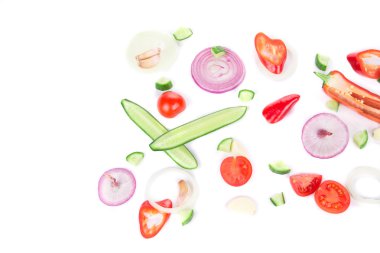 arka plan olarak sebze