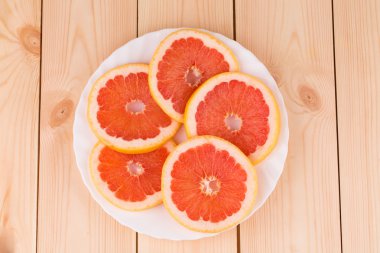 Greyfurt dilim yuvarlak