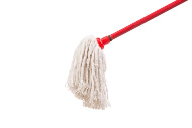 temizlik için kırmızı bez closeup