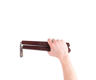 elinde silah dövüş sanatları nunchaku