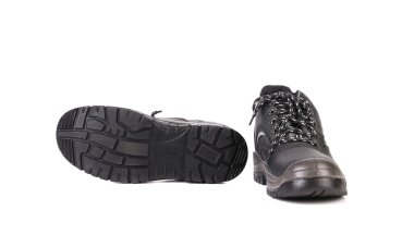 Beyaz arka plan üzerinde iş ayakkabıları