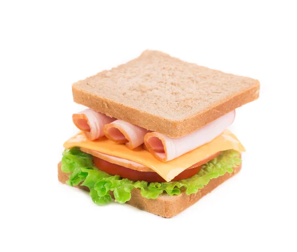 Бутерброд з шинкою і сиром . — стокове фото