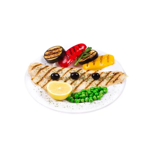 Grilled pangasius fillet — Stock Photo, Image
