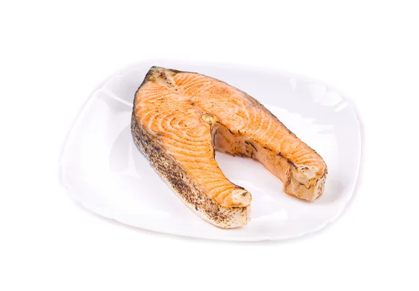 Stek z łososia z grilla — Zdjęcie stockowe