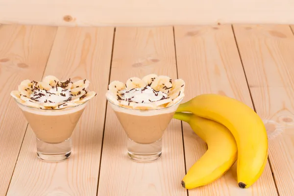 Banana dessert. — Stock Photo, Image