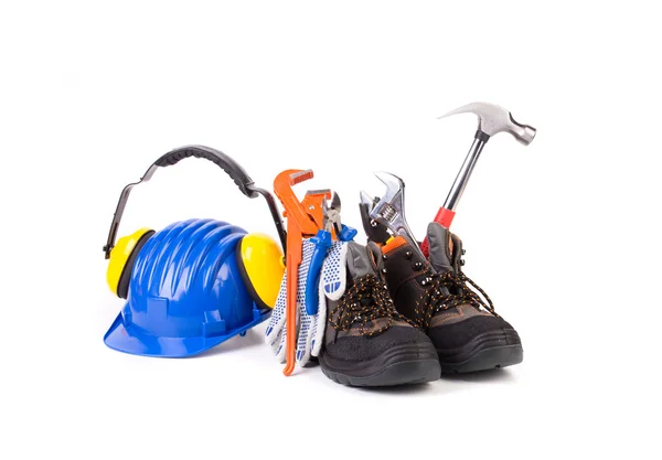 Working tools in boots. — Stock Photo, Image