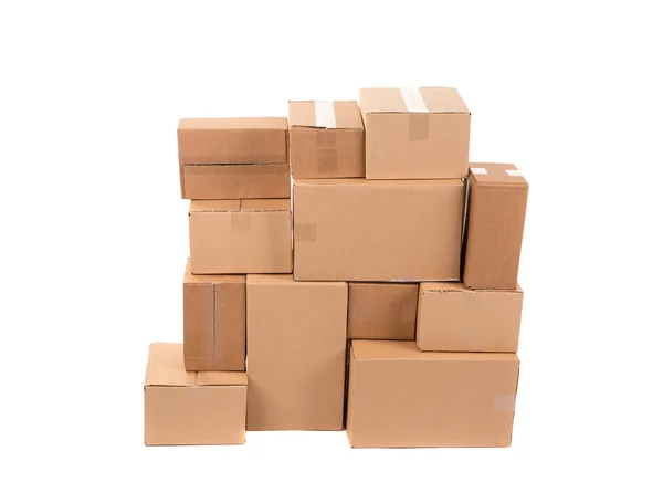 Cajas cerradas vacías . — Foto de Stock