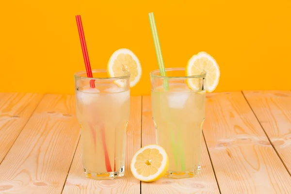 Lemonade in glasses — Stock Photo, Image