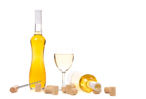 Dolce composizione di vino bianco . — Foto Stock