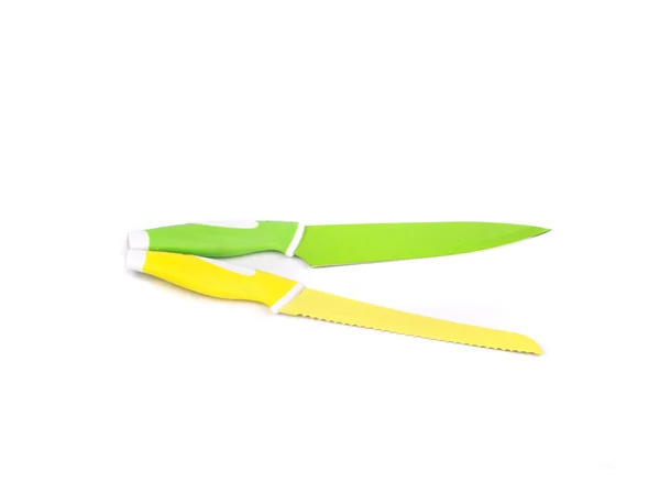 Set of colorful knives — Stock Photo, Image