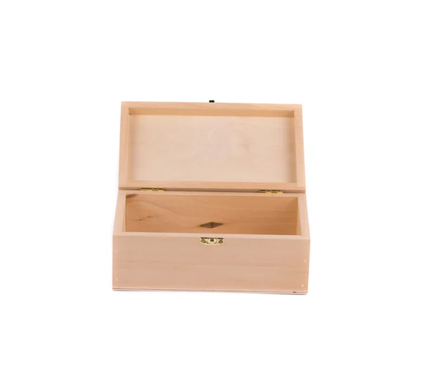 Caja de madera de primer plano — Foto de Stock