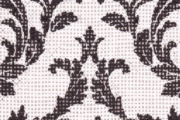 Black and white pattern embroidery — Stock Photo, Image