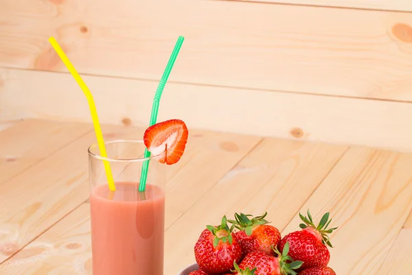 Batido de fresa fresca — Foto de Stock