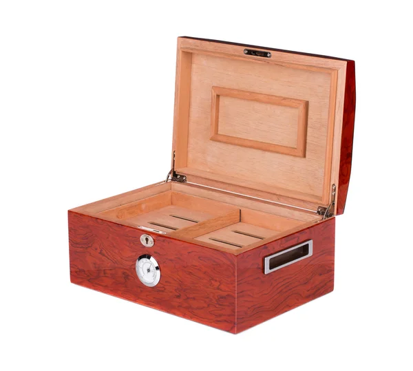 Geopende humidor — Stockfoto