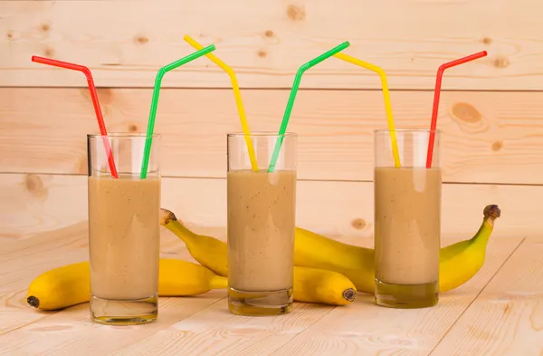 Banan milkshake — Stockfoto