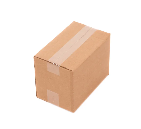 Simple brown carton box — Stock Photo, Image