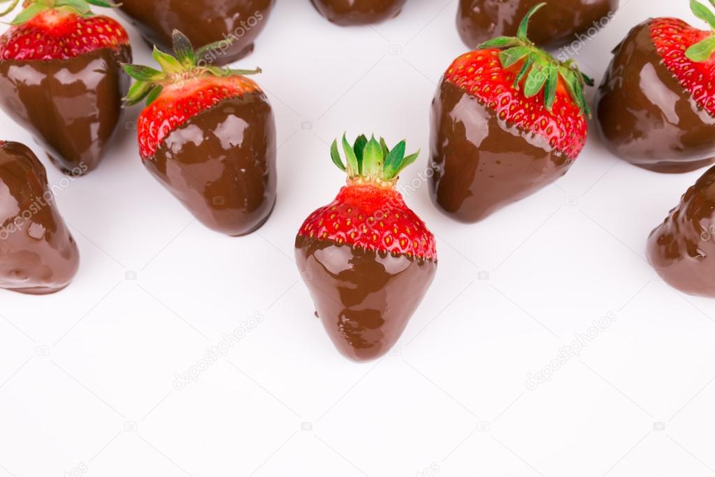 Strawberries in chocolate 