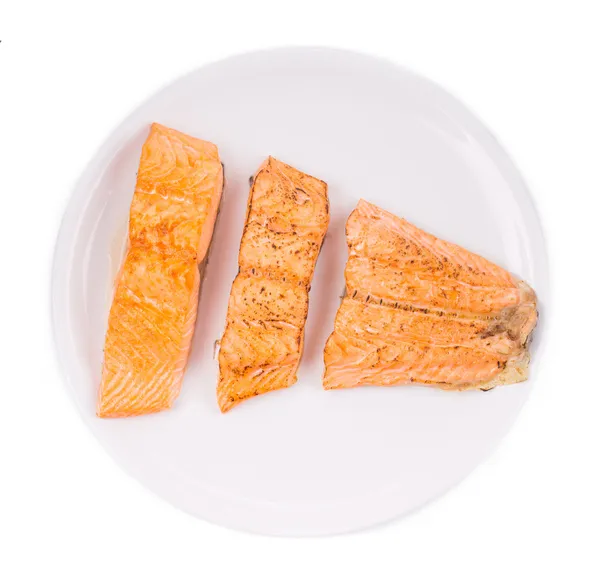 Filet de saumon frit — Photo