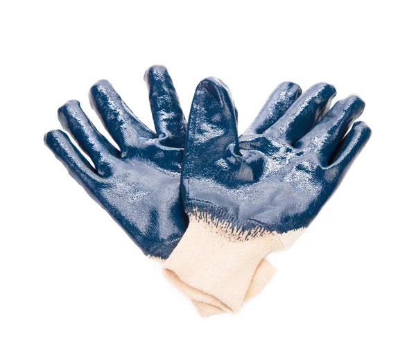 Резиновые рабочие перчатки . — стоковое фото