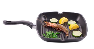 karides ile kızartma tavası