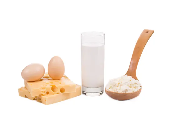 Čerstvé a lahodné mléčné výrobky. — Stock fotografie
