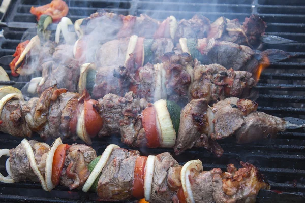 Good shish kebab. Close up. — Stock Photo, Image