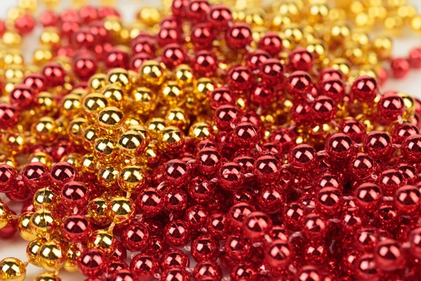 Background Made Golden Red Balls Occupies Entire Surface Image Close — Stock Photo, Image