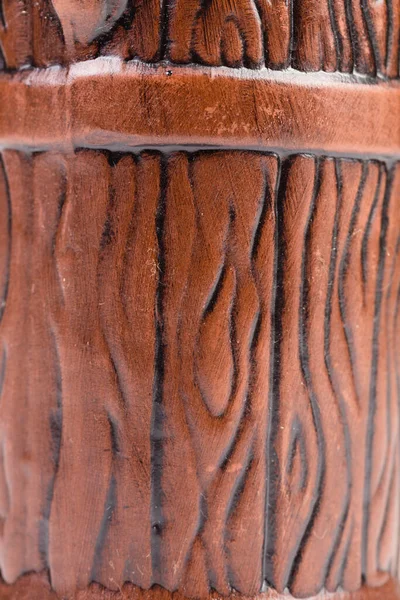 Ceramics Imitating Texture Wood Occupies Entire Surface Image Can Used — Stock Photo, Image