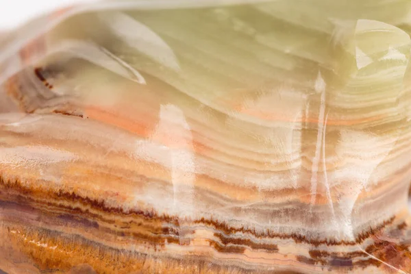 Texture Green Onyx Brown Veins Occupies Entire Surface Image Close — Stock Photo, Image