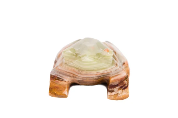 Une Grenouille Onyx Qui Porte Chance Isolé Sur Terrain Boulangerie — Photo