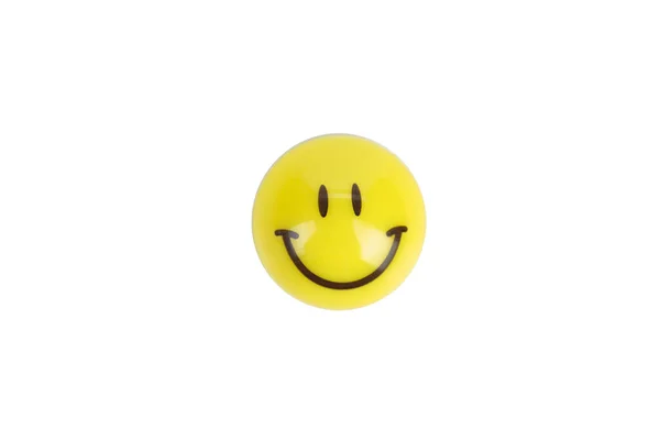 Icon Form Smiling Smiley Face Isolated White Background Close — Stock Photo, Image