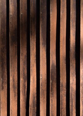 Paslı demir şeritlerin arka planı. Yakın plan..