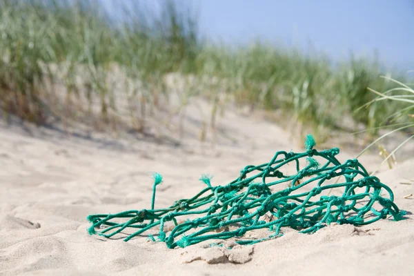 Fishing net in the dunes — Stock Photo, Image