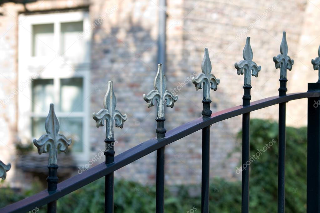 wrought iron fence points