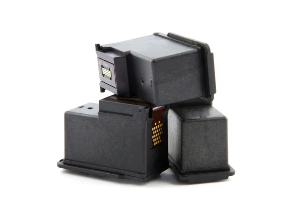 Üç mürekkep, toner kazıklı izole