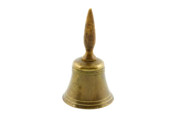 分离出的单个的铜手铃 — 图库照片