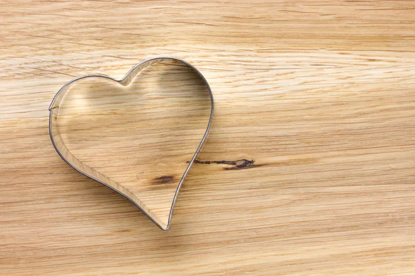 Forma di cuore cookie cutter — Foto Stock