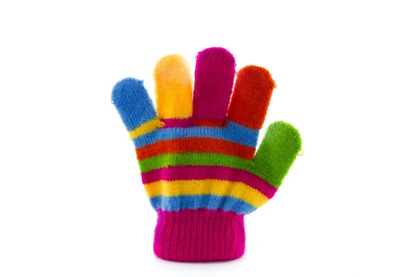 Çocuk eldiveni renkli çizgili