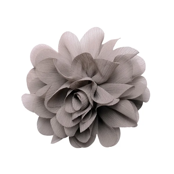 Gray artificial flower isolated on white background — Stock Photo, Image