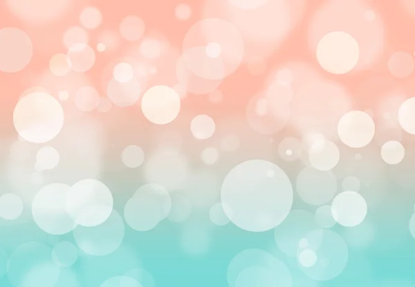 Coral and mint bokeh background — Stock Photo, Image