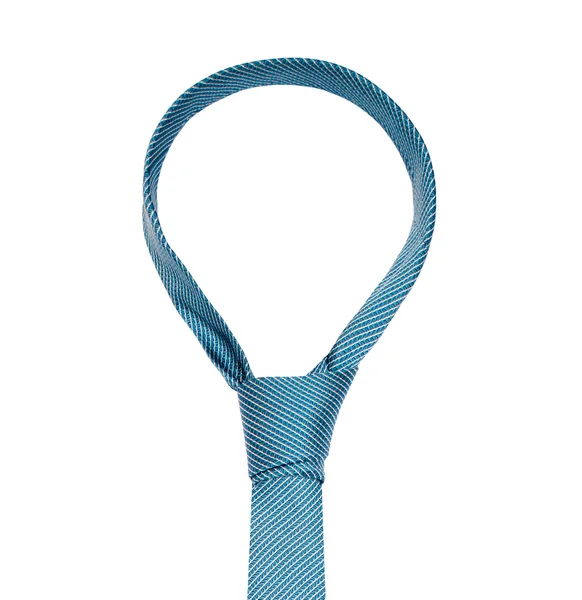 Corbata azul aislada sobre fondo blanco —  Fotos de Stock