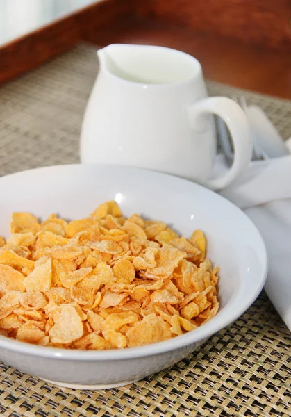 Gesundes Frühstück Cornflake — Stockfoto