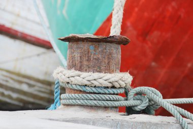 Ropes on a sailing ship clipart