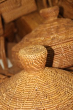 bambu sepet içinde çarşı