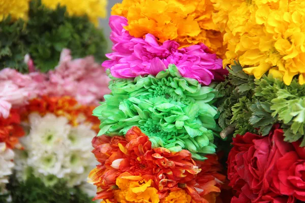 Indian traditional culture colorful garland — Stock Photo, Image