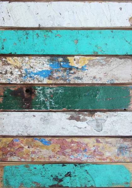 Eski püskü farklı varicolored ahşap arka plan — Stok fotoğraf