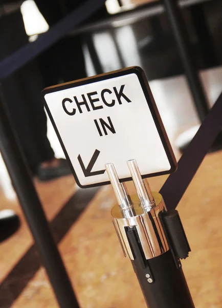 Sign in the hotel with space for your text — Stock Photo, Image